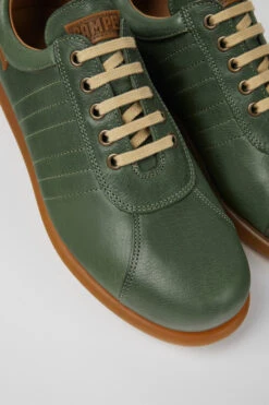 Pelotas Green Vegetable Tanned Leather Shoes For Men