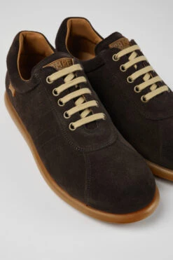 Pelotas Gray Vegetable Tanned Nubuck Shoes For Men