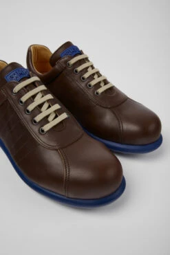 Pelotas Brown Leather Shoes For Men