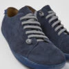 Peu Blue Nubuck Shoes For Men