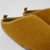 Wabi Yellow Wool Slippers For Men