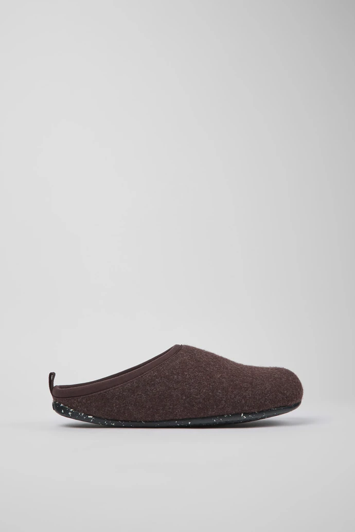 Wabi Burgundy Wool Slippers For Men - Image 2