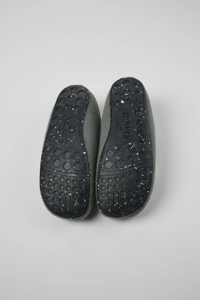Wabi Green Wool Slippers For Men - Image 5