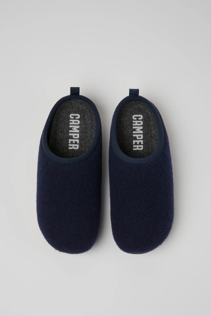 Wabi Blue Wool Slippers For Women - Image 4