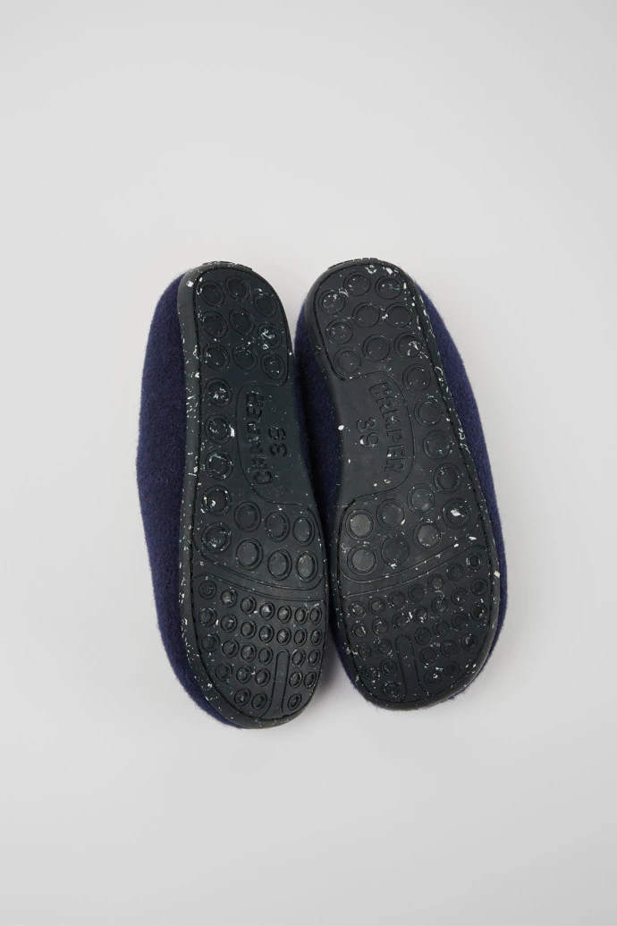 Wabi Blue Wool Slippers For Women - Image 5