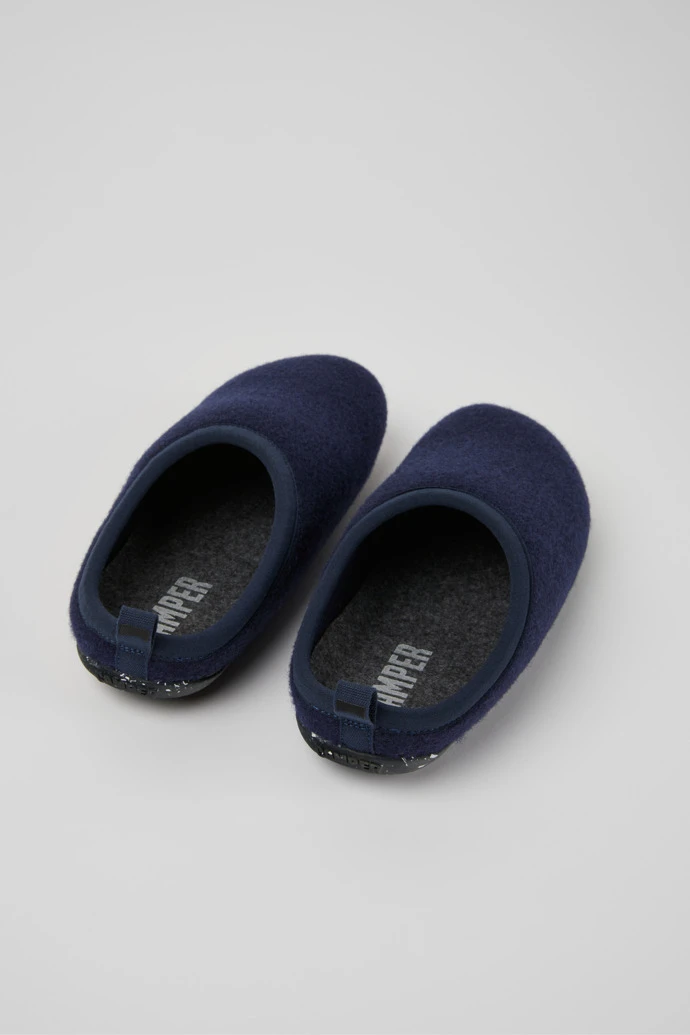 Wabi Blue Wool Slippers For Women - Image 3