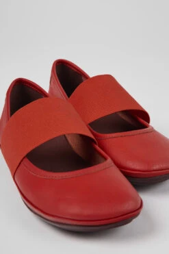 Right Red Leather Shoes For Women