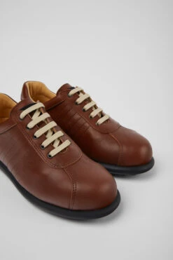 Pelotas Brown Leather Shoes For Women
