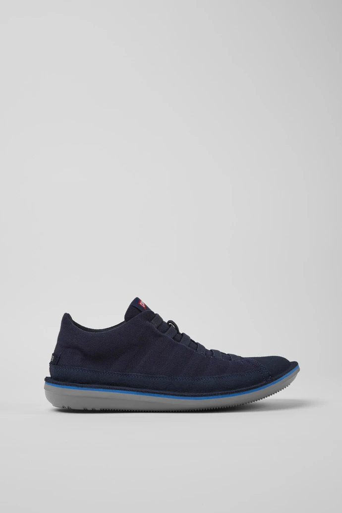 Beetle Blue Nubuck Sneakers For Men - Image 2