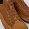Beetle Brown Textile And Nubuck Shoes For Men