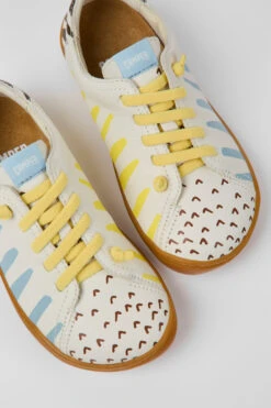 Peu Multicolored Leather Shoes For Kids