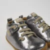 Peu Gray Leather Shoes For Kids