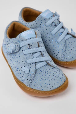 Peu Blue Nubuck Shoes For Kids