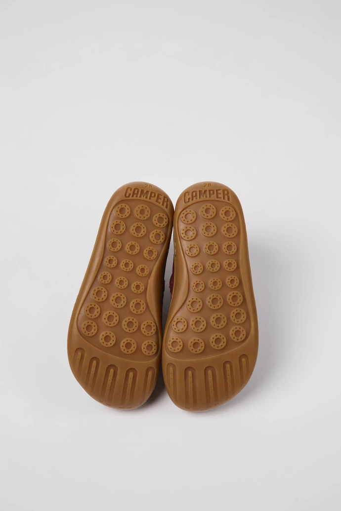 Peu Burgundy Leather Ankle Boots For Kids - Image 5