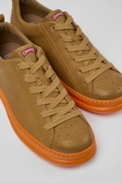 Runner Brown Leather Sneakers
