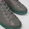 Runner Gray Leather Sneakers For Men