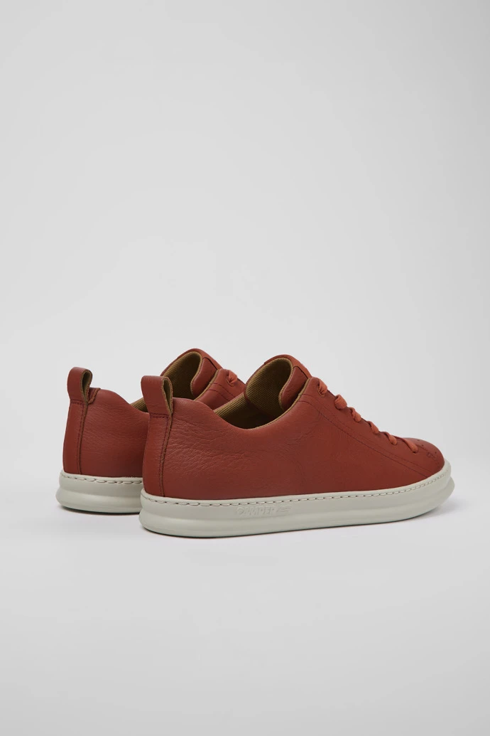 Runner Red Leather Sneakers For Men - Image 3