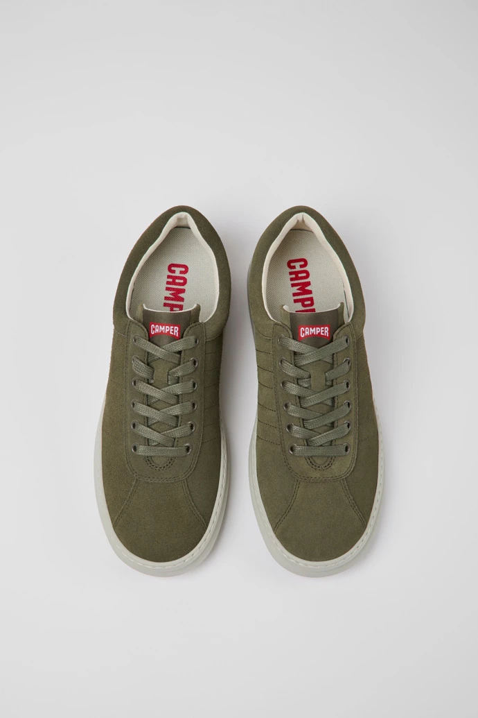 Runner Green Nubuck Sneakers For Men - Image 4