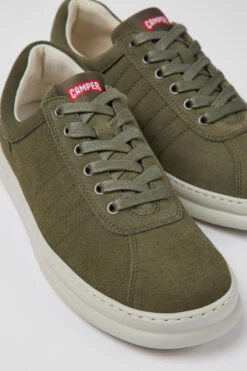 Runner Green Nubuck Sneakers For Men