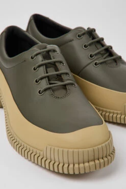 Pix Green And Beige Shoes For Men