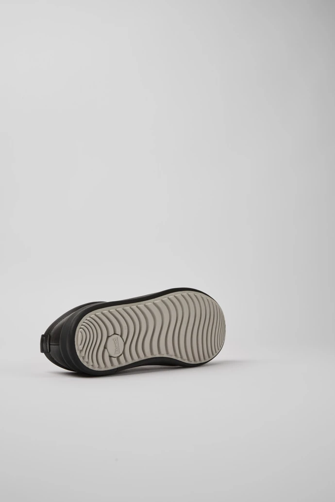 Chasis Black Leather Shoe For Men - Image 5