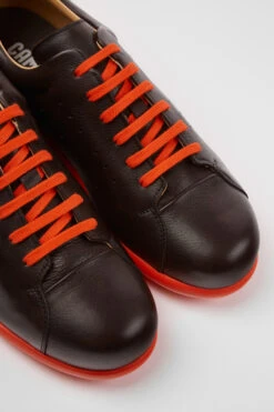 Pelotas XLite Brown Leather Shoes For Men