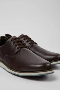 Smith Brown Leather Shoes For Men