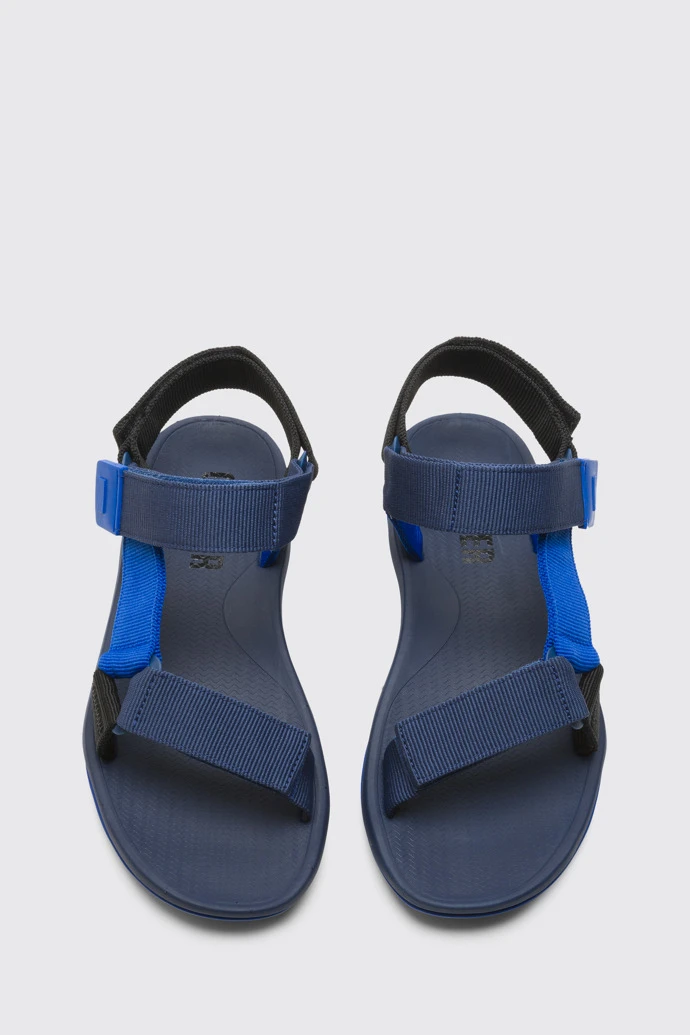 Match Sandal For Men In Blue And Black - Image 3