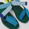 Match Multicolored Textile Sandals For Men