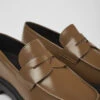 Walden Brown Leather Loafers For Men