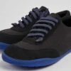 Peu Black Recycled PET And Nubuck Shoes For Men