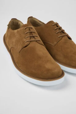 Wagon Brown Nubuck Shoes For Men