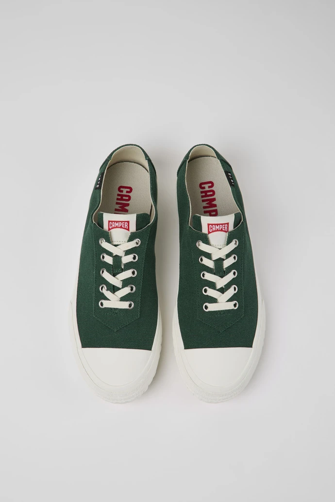 Camaleon Green Recycled Cotton Sneakers For Men - Image 4