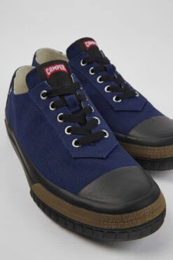 Camaleon Blue Recycled Cotton Sneakers For Men