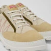 Brutus Beige And Green Sneakers For Men