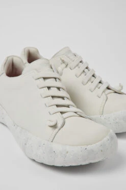 Peu Stadium White Leather Sneakers For Men
