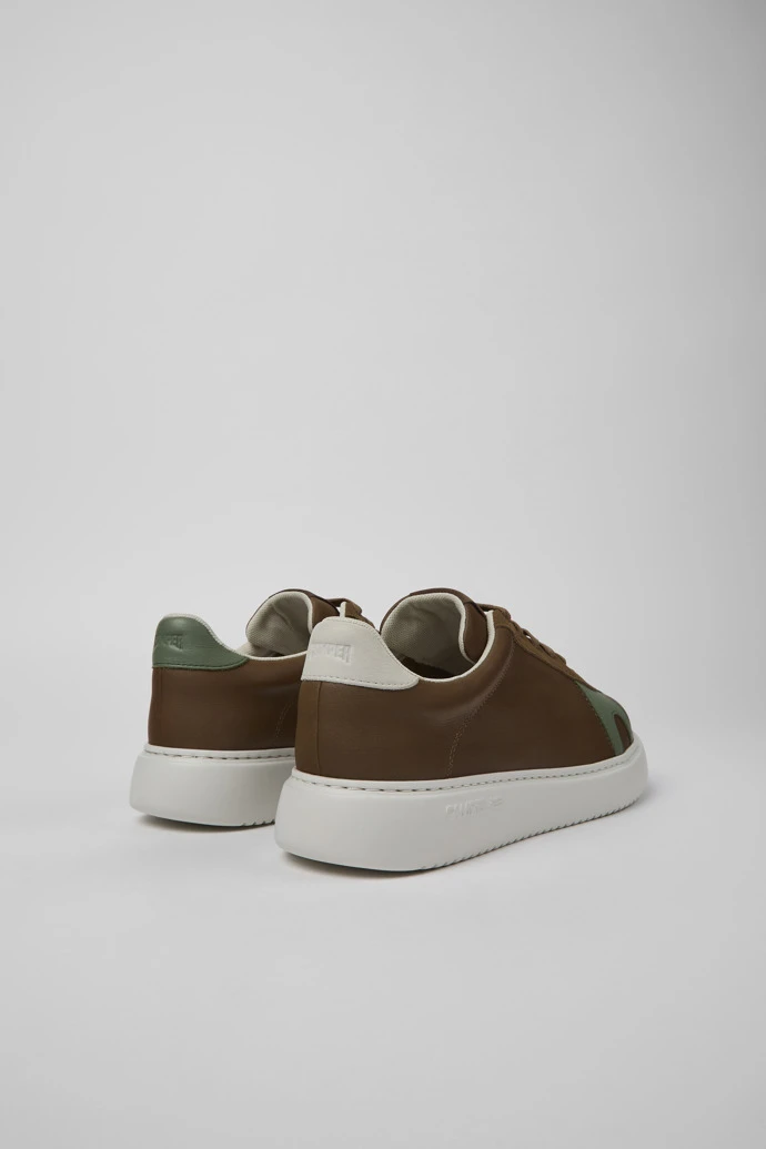 Twins Brown Leather And Nubuck Sneakers For Men - Image 3