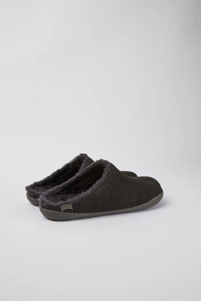 Peu Dark Grey Nubuck Shoes For Men - Image 3