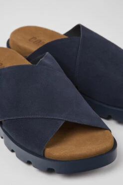Brutus Sandal Navy Blue Nubuck Sandals For Men