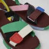Twins Multicolored Leather Sandals For Men