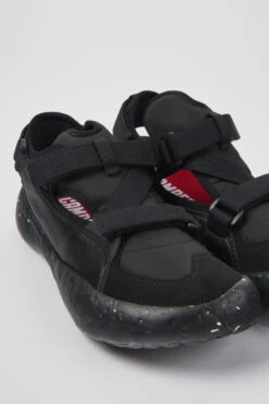 Peu Stadium Black Semi-open Sneakers For Men