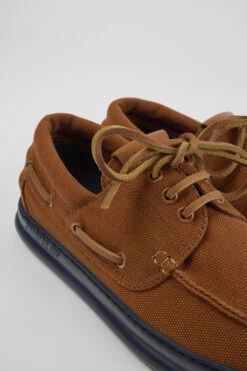 Runner Brown Textile Sneakers For Men