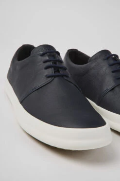Chasis Blue Leather Shoes For Men