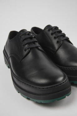 Brutus Trek MICHELIN Black Leather Shoes For Men