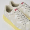 Runner K21 White Leather Sneakers For Men