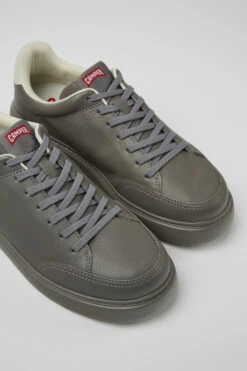 Runner K21 Gray Leather Sneakers For Men