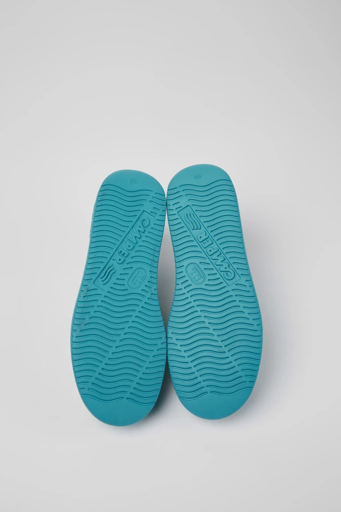 Runner K21 Blue Leather Sneakers For Men - Image 5