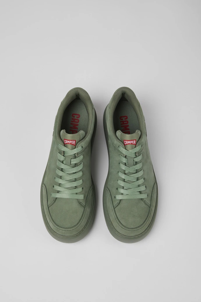 Runner K21 Green Nubuck Sneakers For Men - Image 3