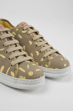 Runner Multicolored Nubuck And Leather Sneakers For Men