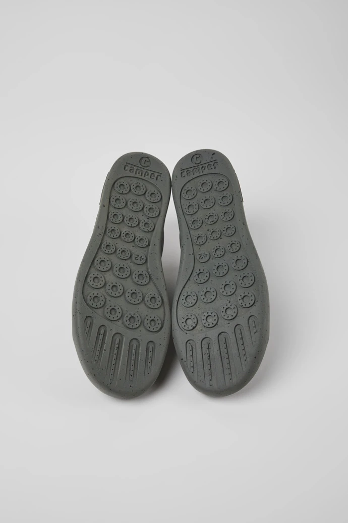 Twins Gray Leather Sneakers For Men - Image 5